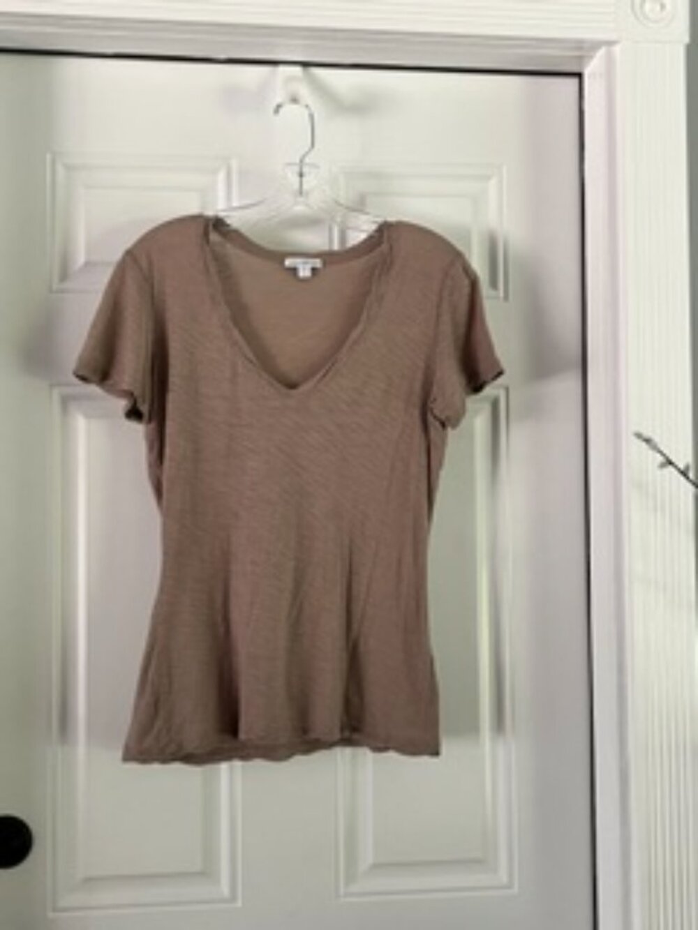 James Perse ultra lightweight t-shirt, size 3 (fits like a medium). Dusty brown.